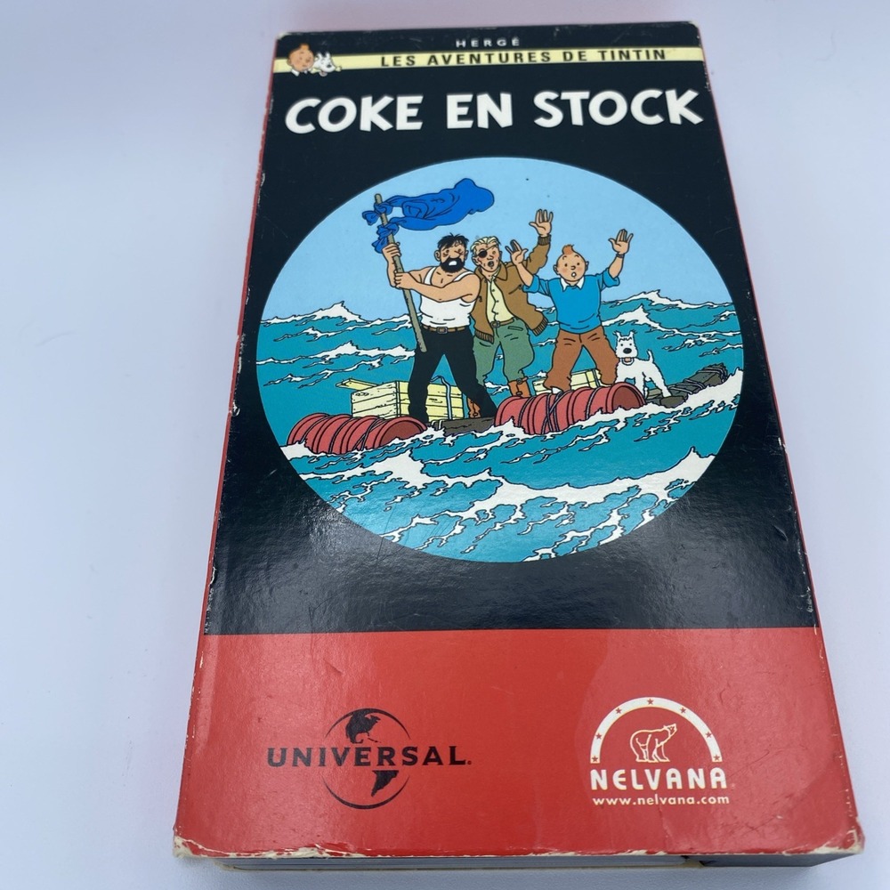 The Adventures of Tintin: Coke En Stock VHS - Vintage Animation